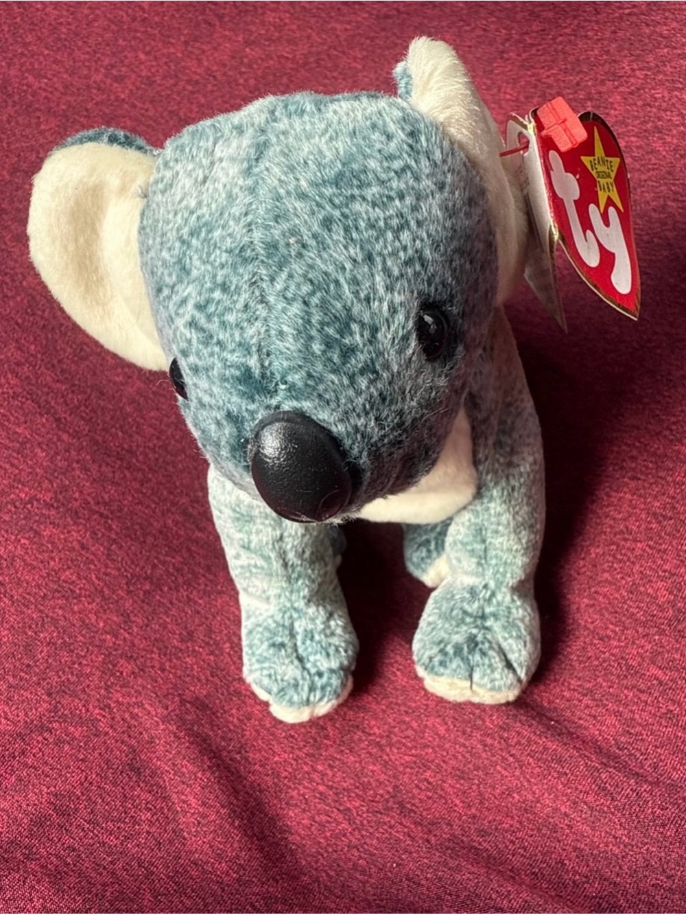 Ty Blue and Cream Koala Beanie Plush